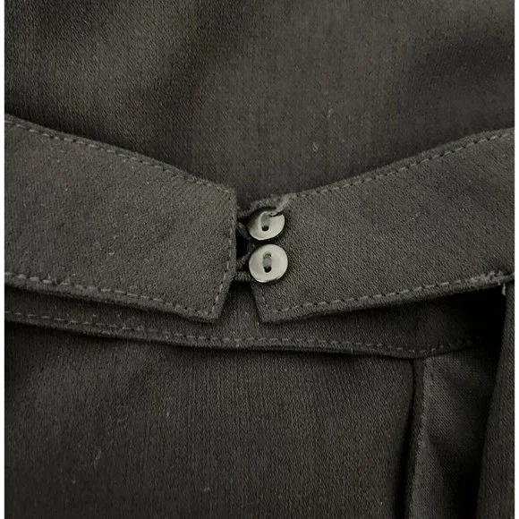 NWT Lulus Size Small Women Black Deep V-Neck Mini Lined Dress Bell Sleeve - Picture 7 of 11